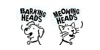 Barkings Heads & Meowing Heads logo
