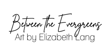 Between the Evergreens Art by Elizabeth Lang