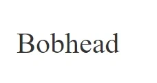 Bobhead