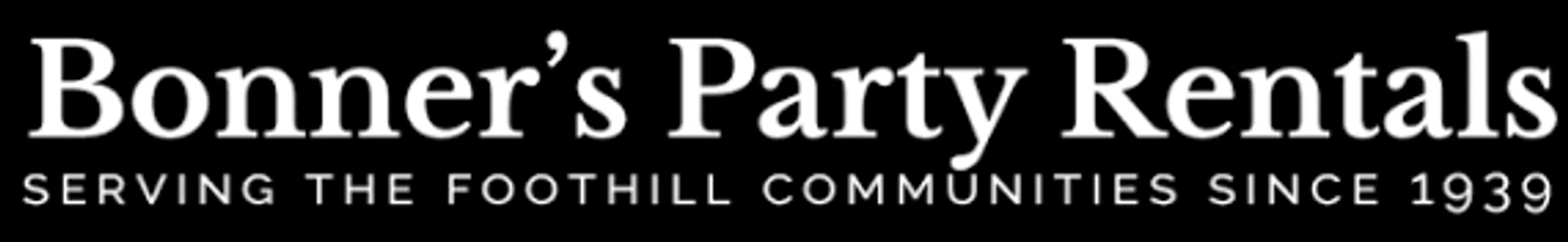 Bonners Party Rentals