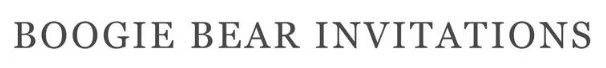 Boogie Bear Invitations
