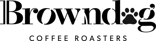 BrownDog Coffee Roasting Logo for Discount Codes