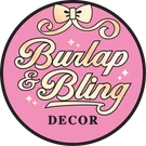 Burlap and Bling Decor