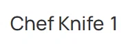 Chef Knife 1