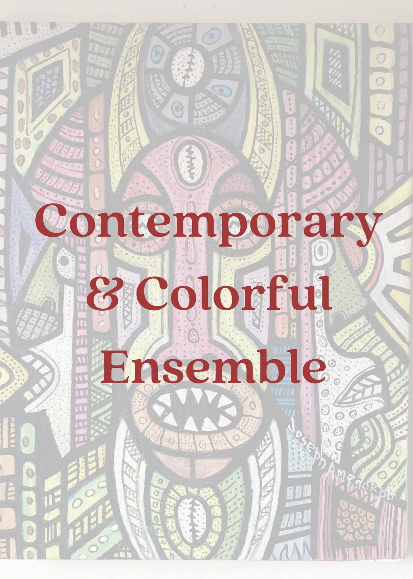 Contemporary and Colorful Ensemble