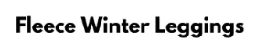 Fleece Winter Leggings