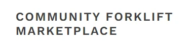 Community Forklift Marketplace