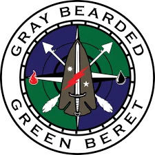 Gray Bearded Green Beret Logo for Special Discounts