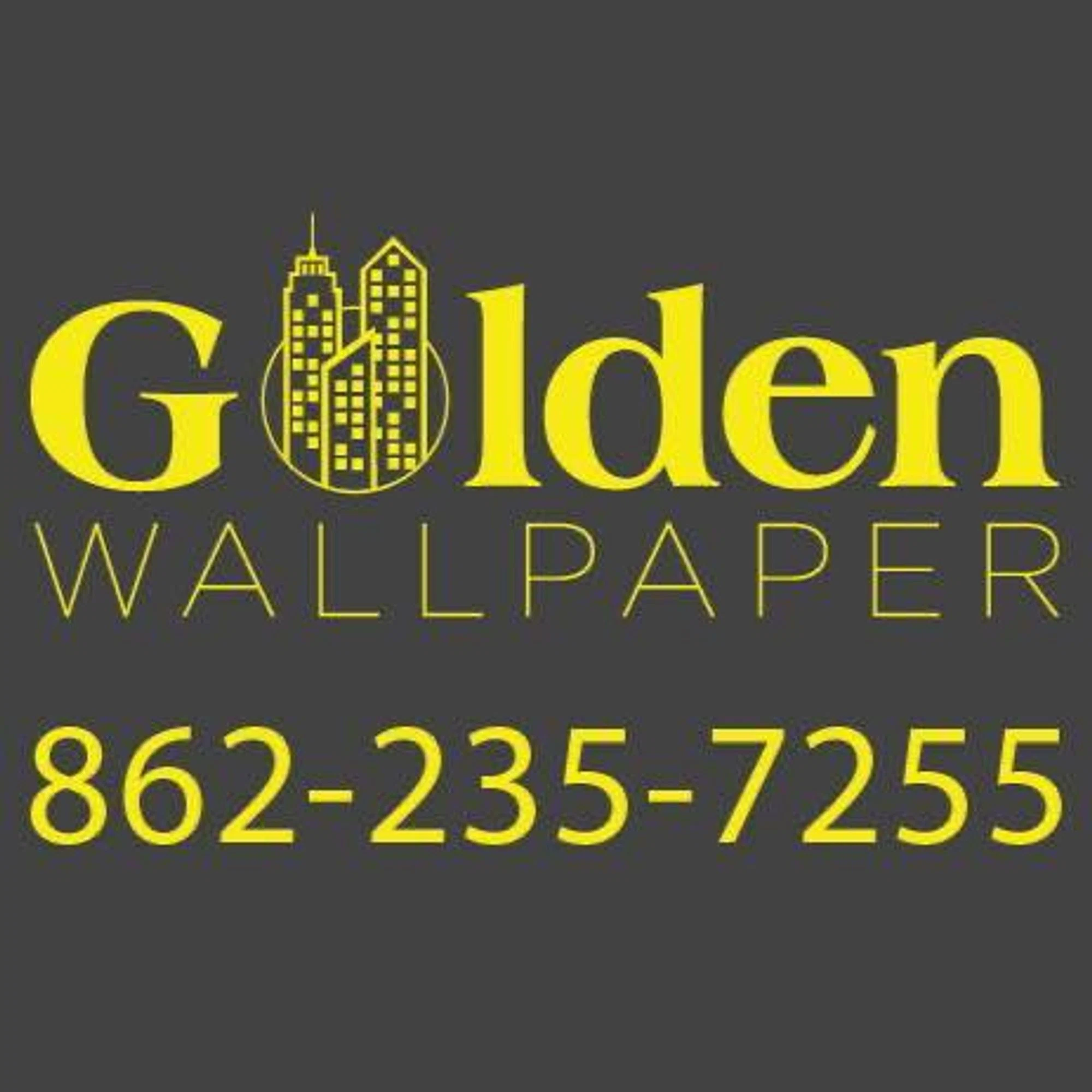 Golden Wallpaper Installation