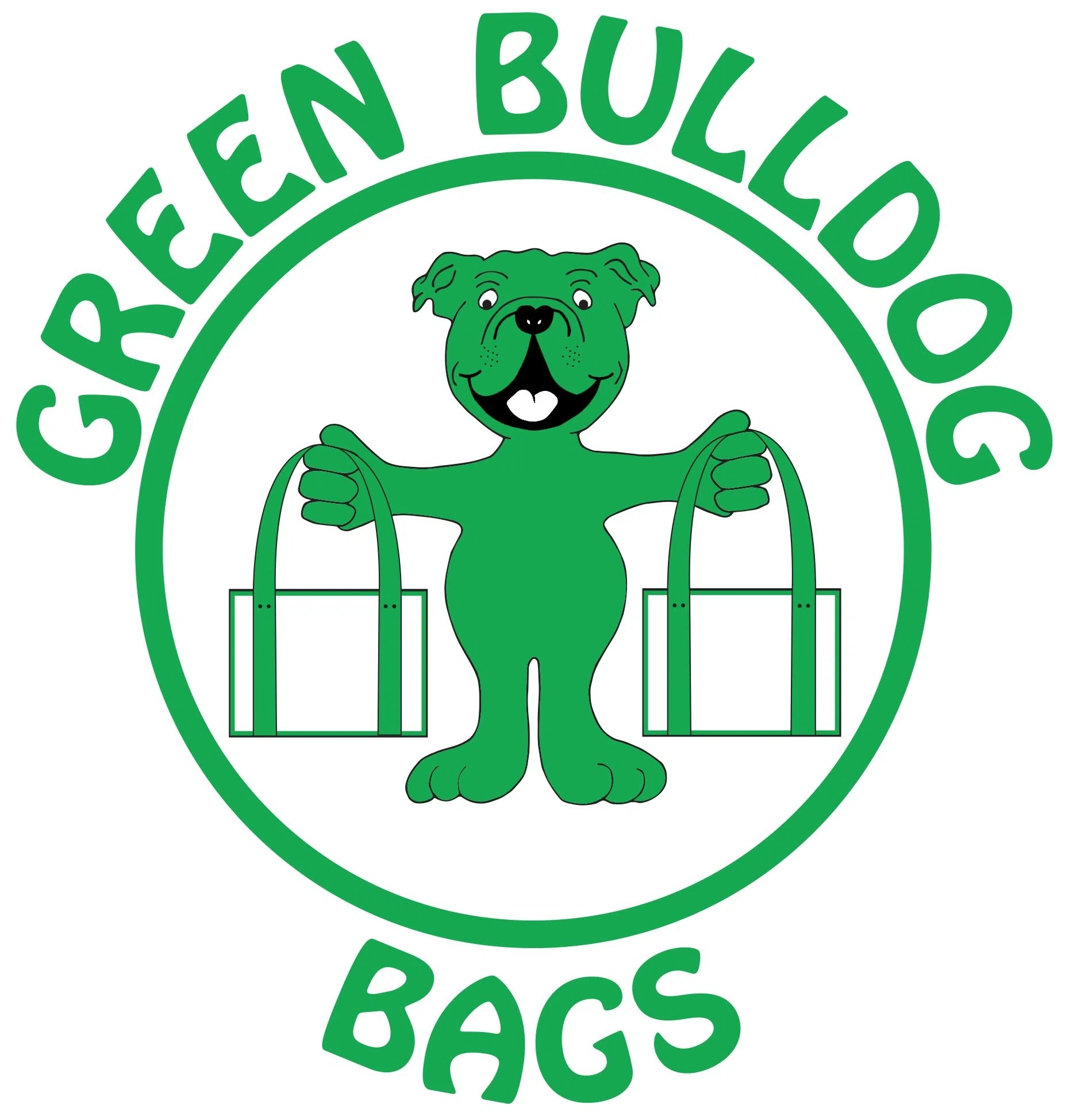 Green Bulldog Bags