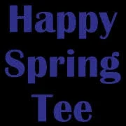 Happy Spring Tee Logo for Special Discounts
