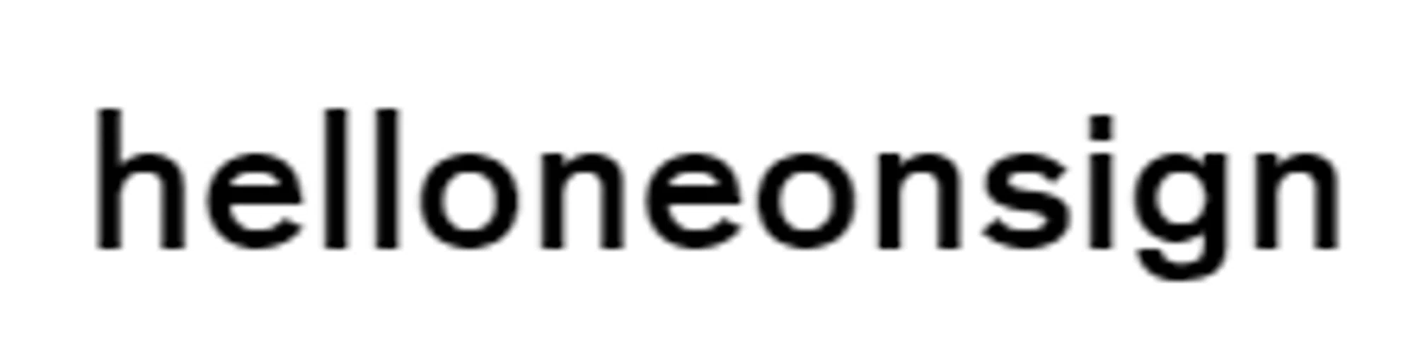 HelloNeonSign