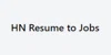 HN Resume to Jobs