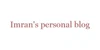 Imran's Personal Blog