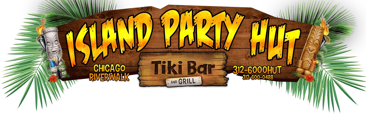 Island Party Hut Tiki Bar and Grill Logo for Promo Codes