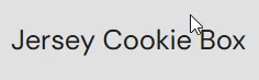 Jersey Cookie Box