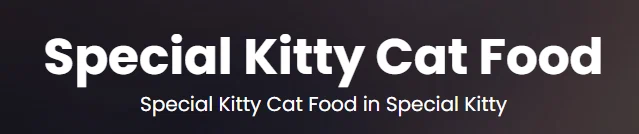 Special Kitty Cat Food