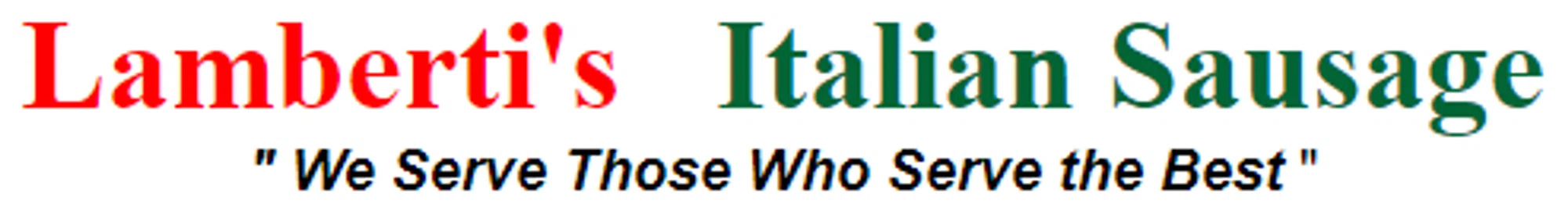 Lamberti's Italian Sausage