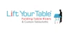 Lift Your Table® folding table risers & Custom Tablecloths