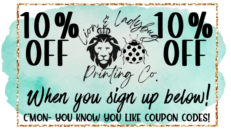 Lion & Ladybug Printing