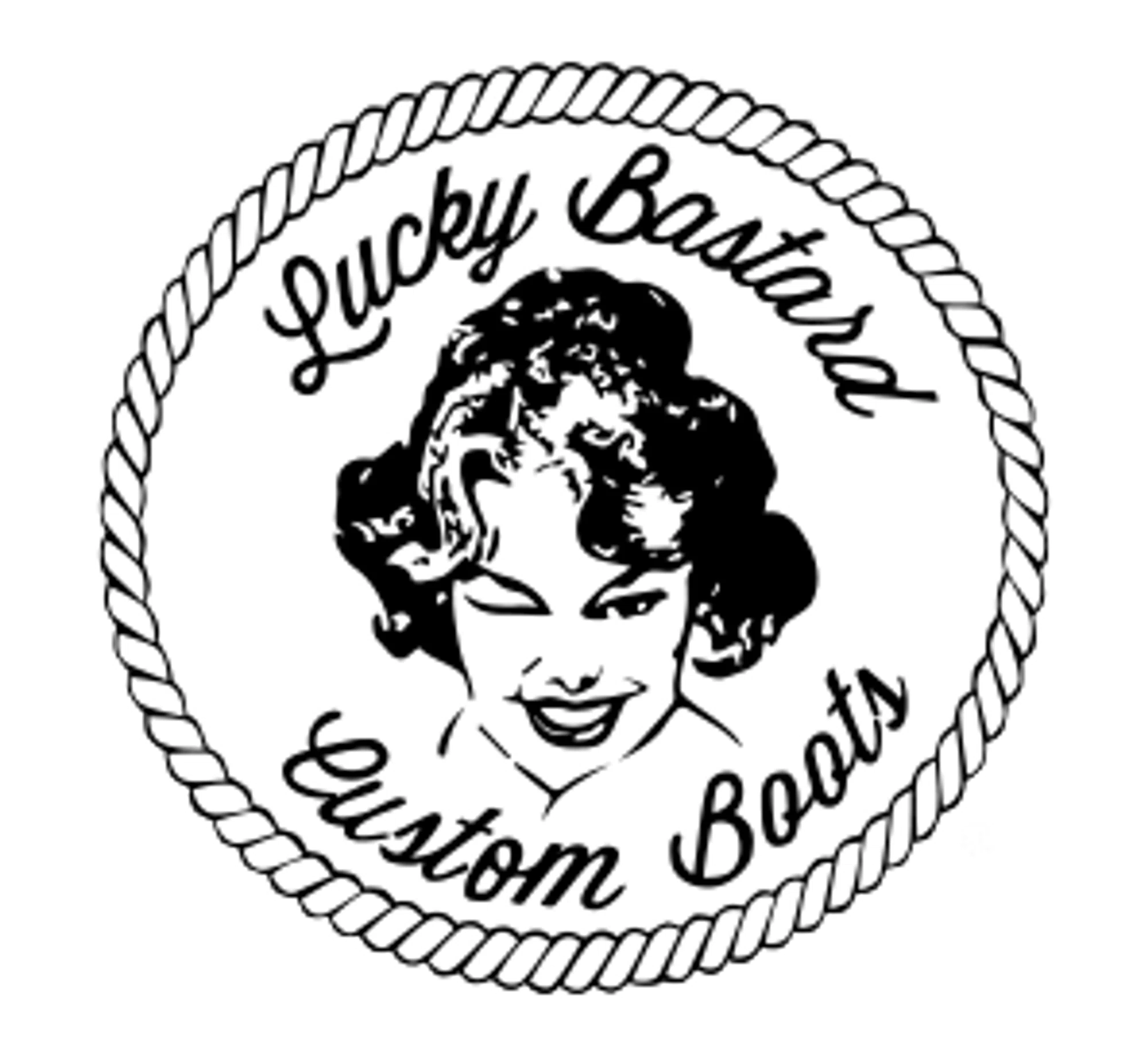 Lucky Bastard Custom Boots