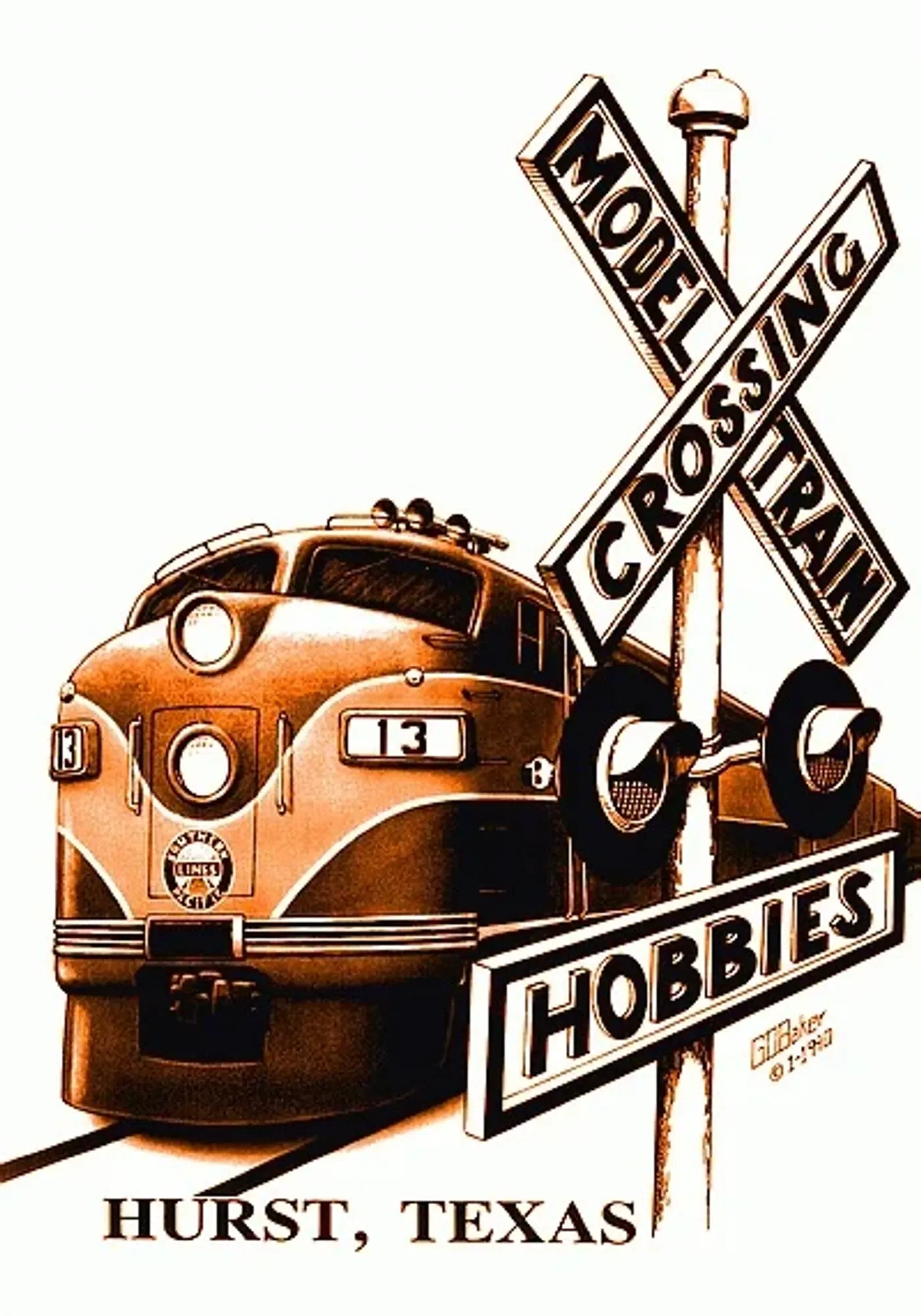 Model Train Crossing