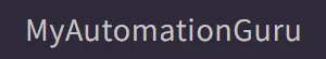 MyAutomationGuru