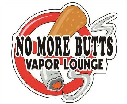 No More Butts Vapor Lounge Logo for Discount Codes