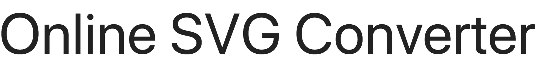 Online SVG Converter