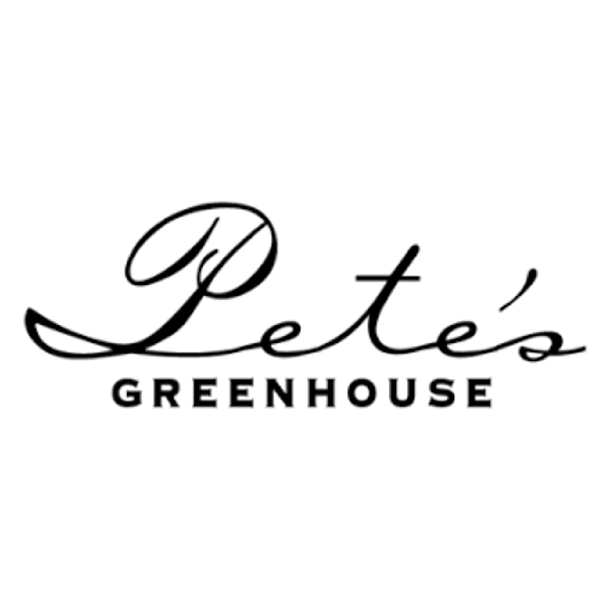 Pete's Greenhouse