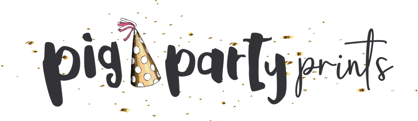 Pig Party Prints