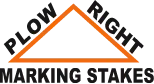 Plow Right Marking Stakes