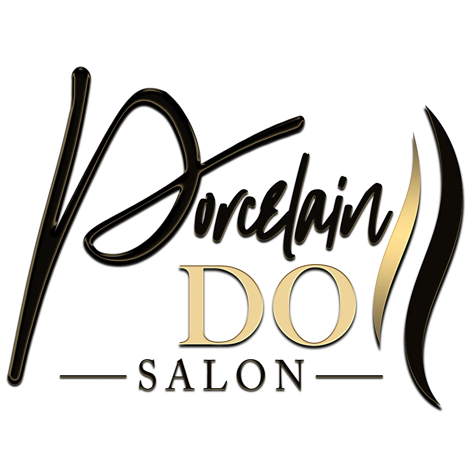 Porcelain Doll Hair Salon Logo for Exclusive Deals