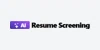 Resume Screening AI