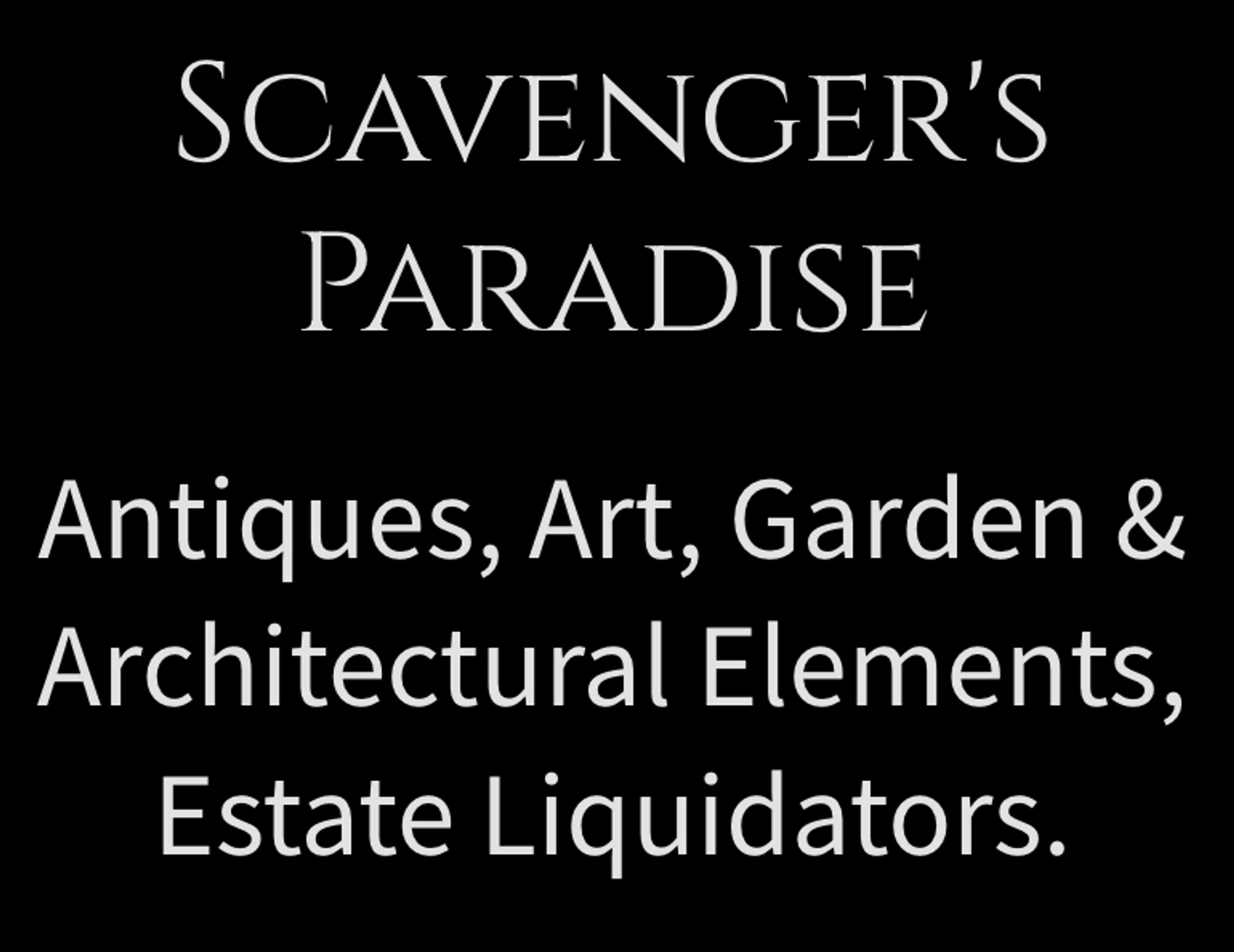 Scavenger's Paradise