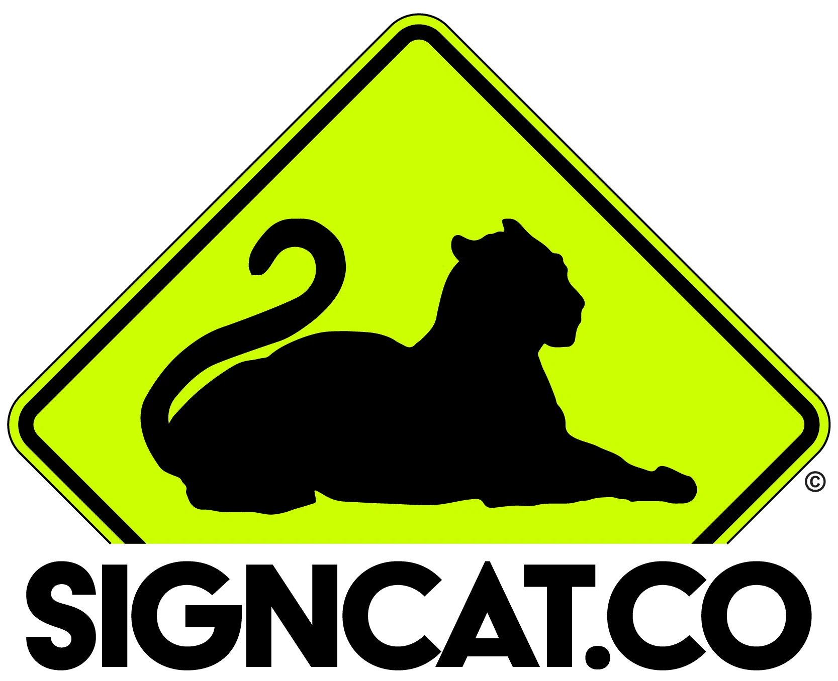 Sign Cat Logo for Special Discounts