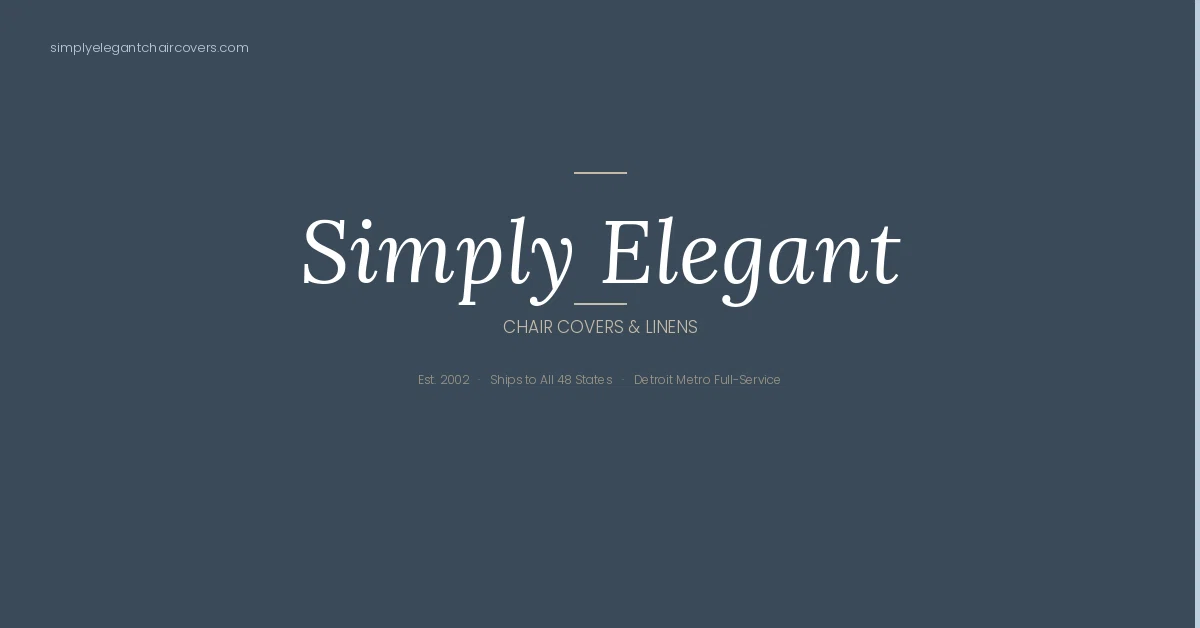 Simply Elegant Chair Covers