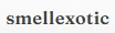 smellexotic Logo for Promo Codes