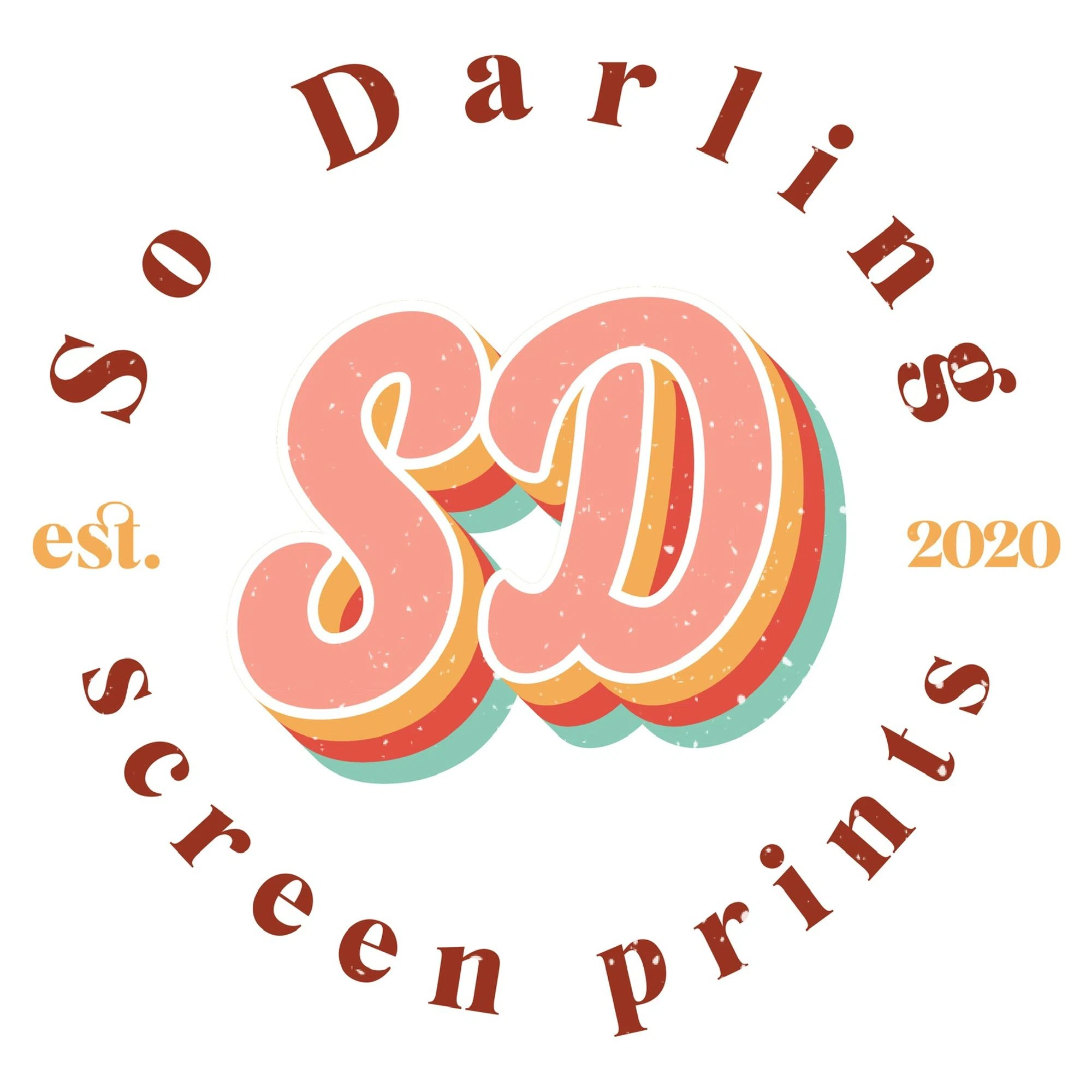 So Darling Screen Prints Logo for Discount Codes