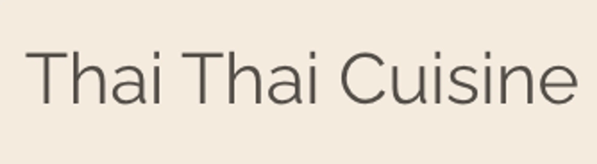 Thai Thai Cuisine