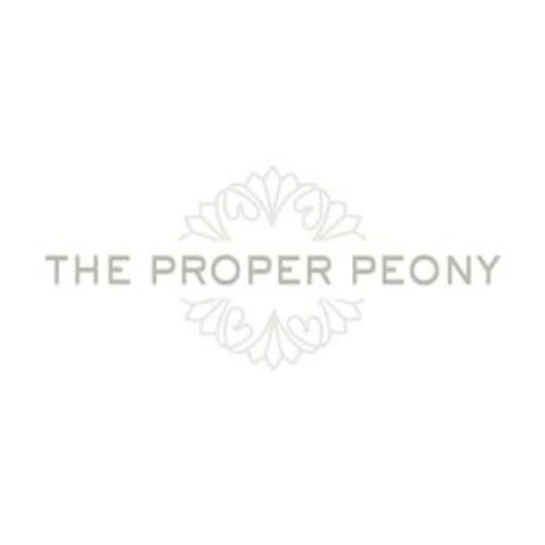 The Proper Peony