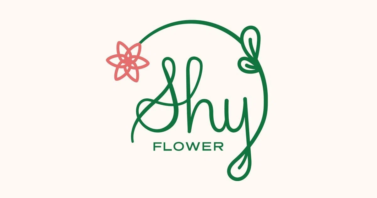 The Shy Flower Logo for Discount Codes