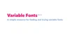 Variable Fonts