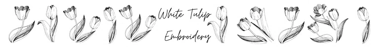 White Tulip Embroidery