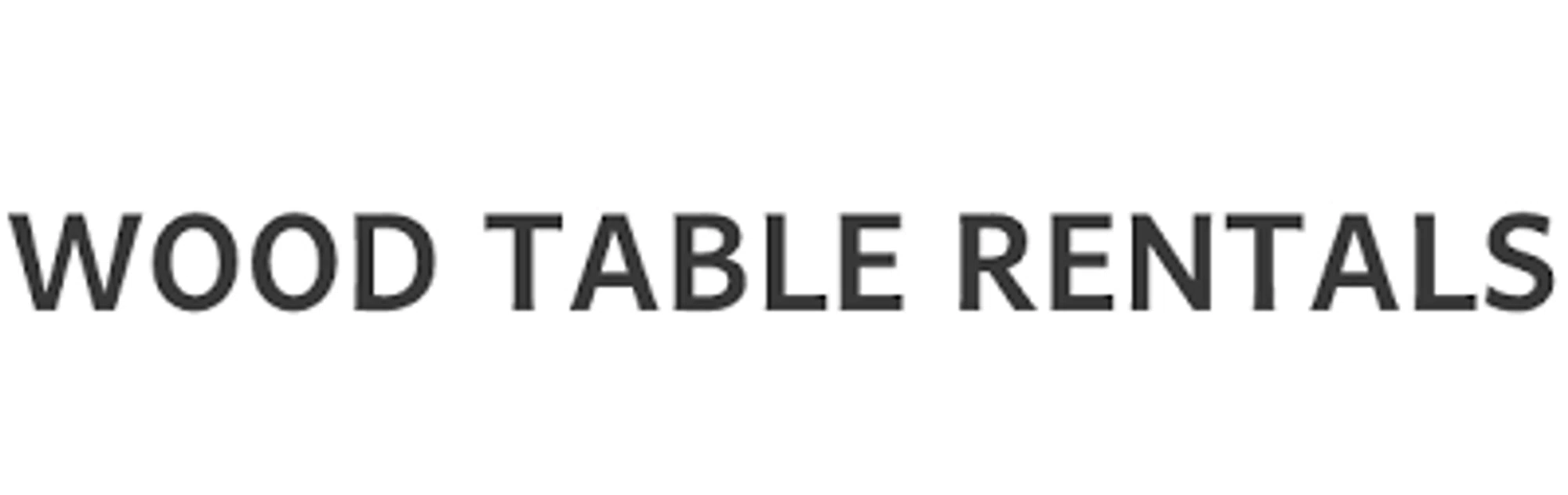Wood Table Rentals