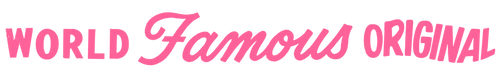 World Famous Original Logo for Discount Codes