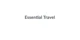 Essential Travel promo codes