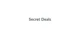 Secret Deals promo codes