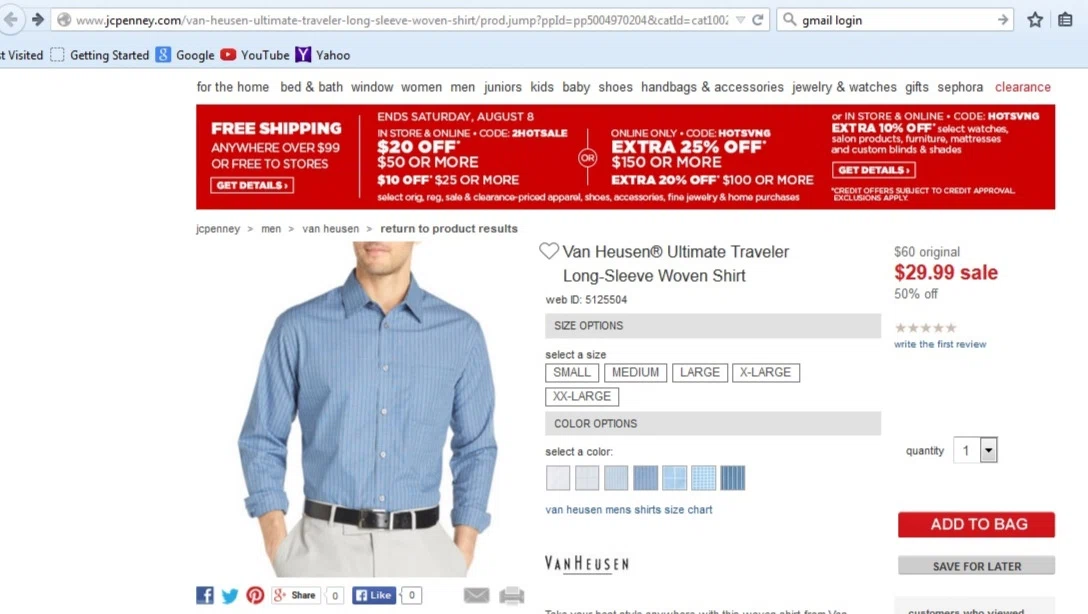 Van heusen india discount coupons