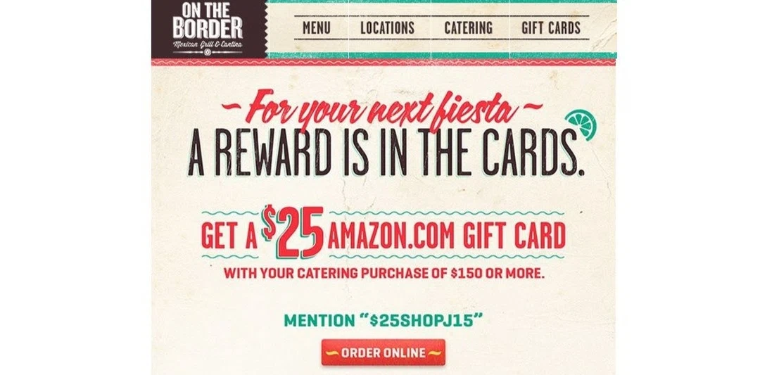 On the border coupon code